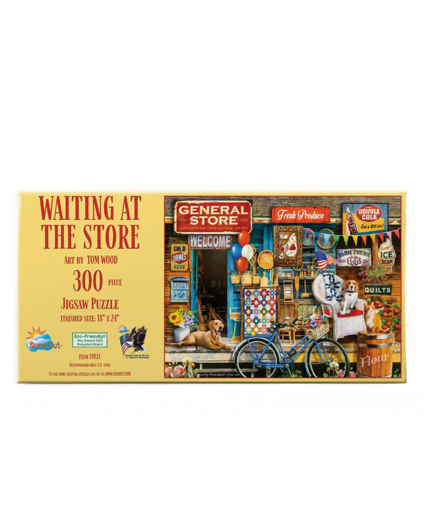 Детский пазл SunsOut Waiting at the Store 300 Piece Jigsaw Puzzle, Ages 15+ — фото 2
