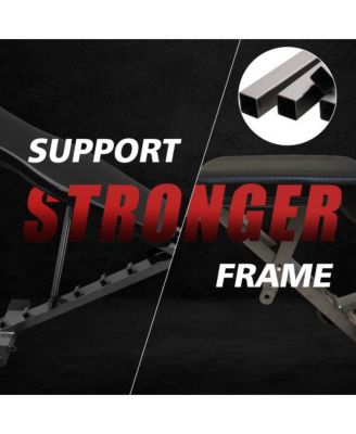 Weight Bench for Full Body Workout, Adjustable Strength Training Sit-up Chair