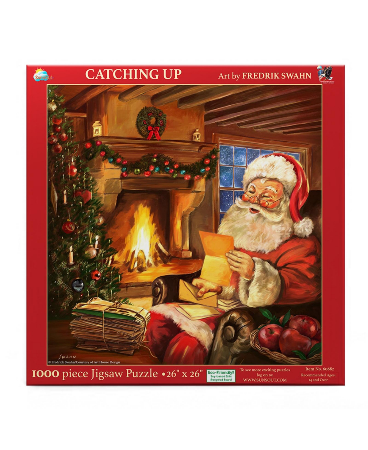 SunsOut Catching Up 1000 piece Jigsaw Puzzle for Adults Christmas