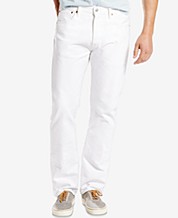 White 501 Original Fit Levis Jeans for Men - Macy's