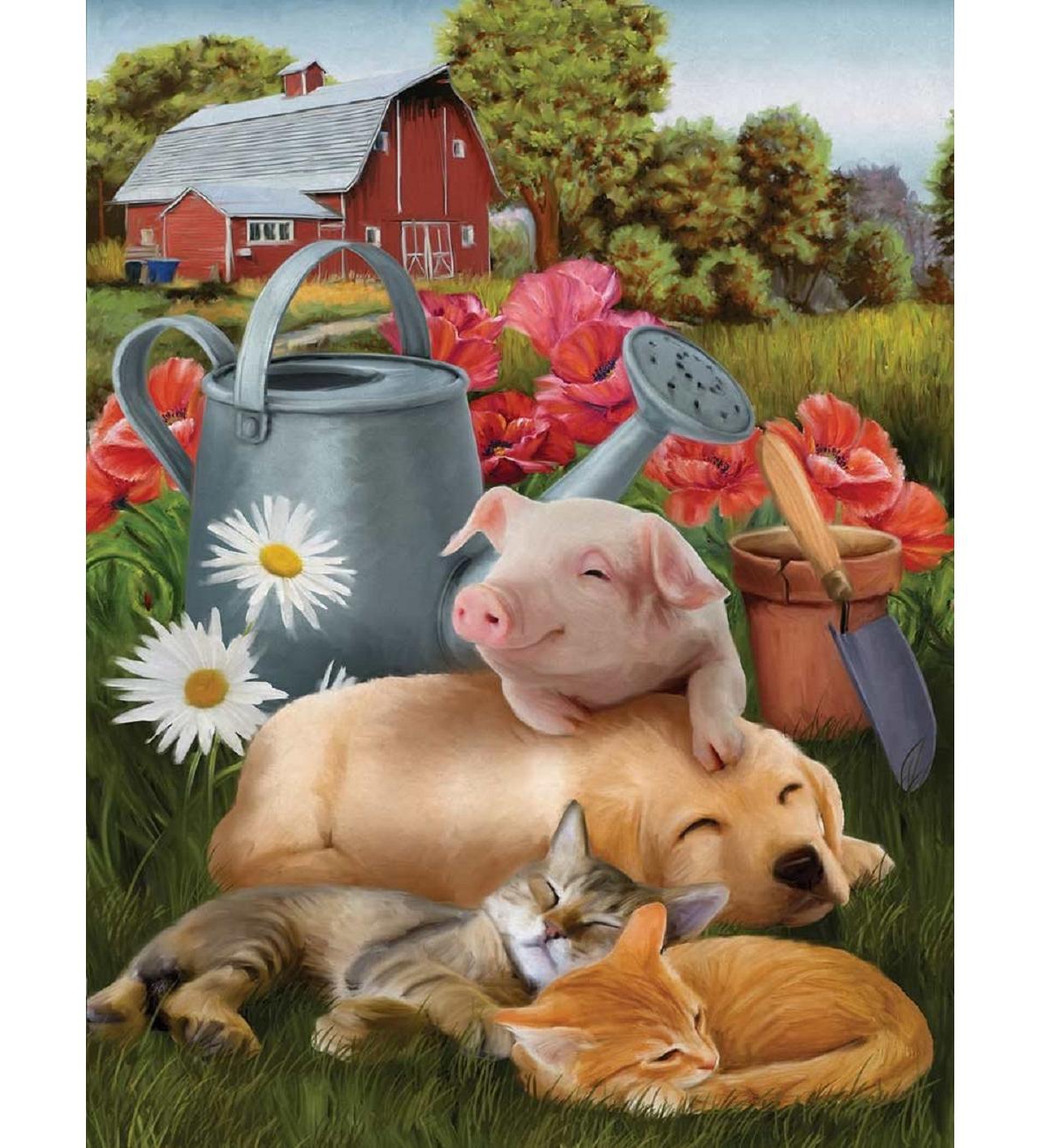 SunsOut Lazy in the Sun 300 piece Jigsaw Puzzle for Adults