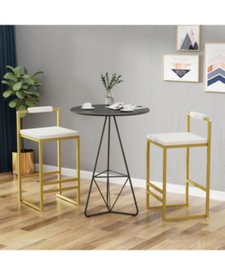 Streamdale Velvet Bar Stools Set of 2