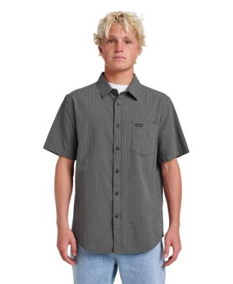 Men's Oxford Stripe Classic Short-Sleeve Shirt