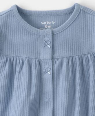 Baby Girls' Relaxed-Fit Flutter-Sleeve Romper