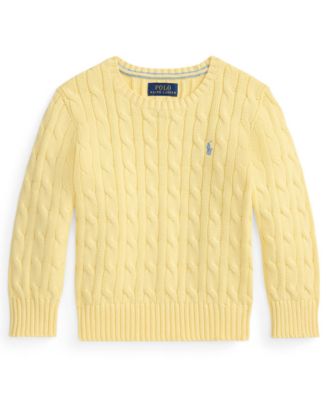 Boys 2-7 Cable-Knit Cotton Sweater