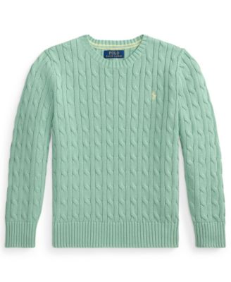 Boys' 8-20 Cable-Knit Cotton Sweater