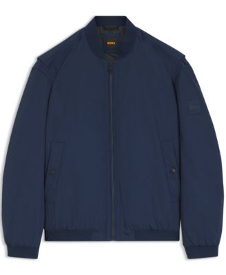 Men's Water-Repellent Soft-Touch Fabric Bomber Jacket