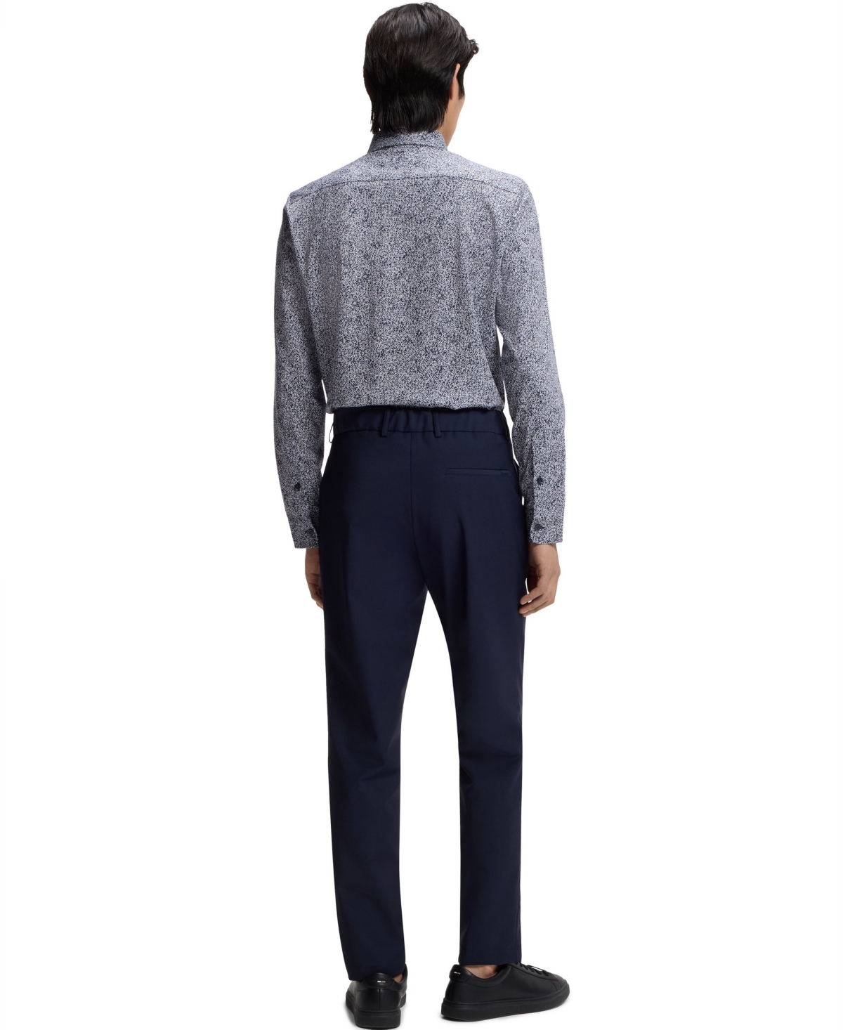 Boss by Hugo Men's Printed Cotton Blend Slim-Fit Dress Shirt