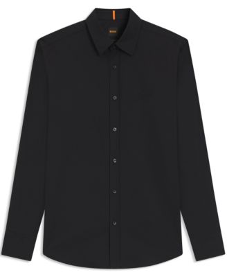 Men's Regular-Fit Stretch-Cotton Dobby Dress Shirt