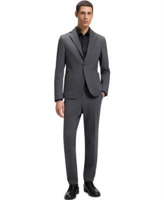 Men's Performance-Stretch Twill Slim-Fit Dress Shirt