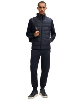 Men's Water-Repellent Tonal Logo Gilet