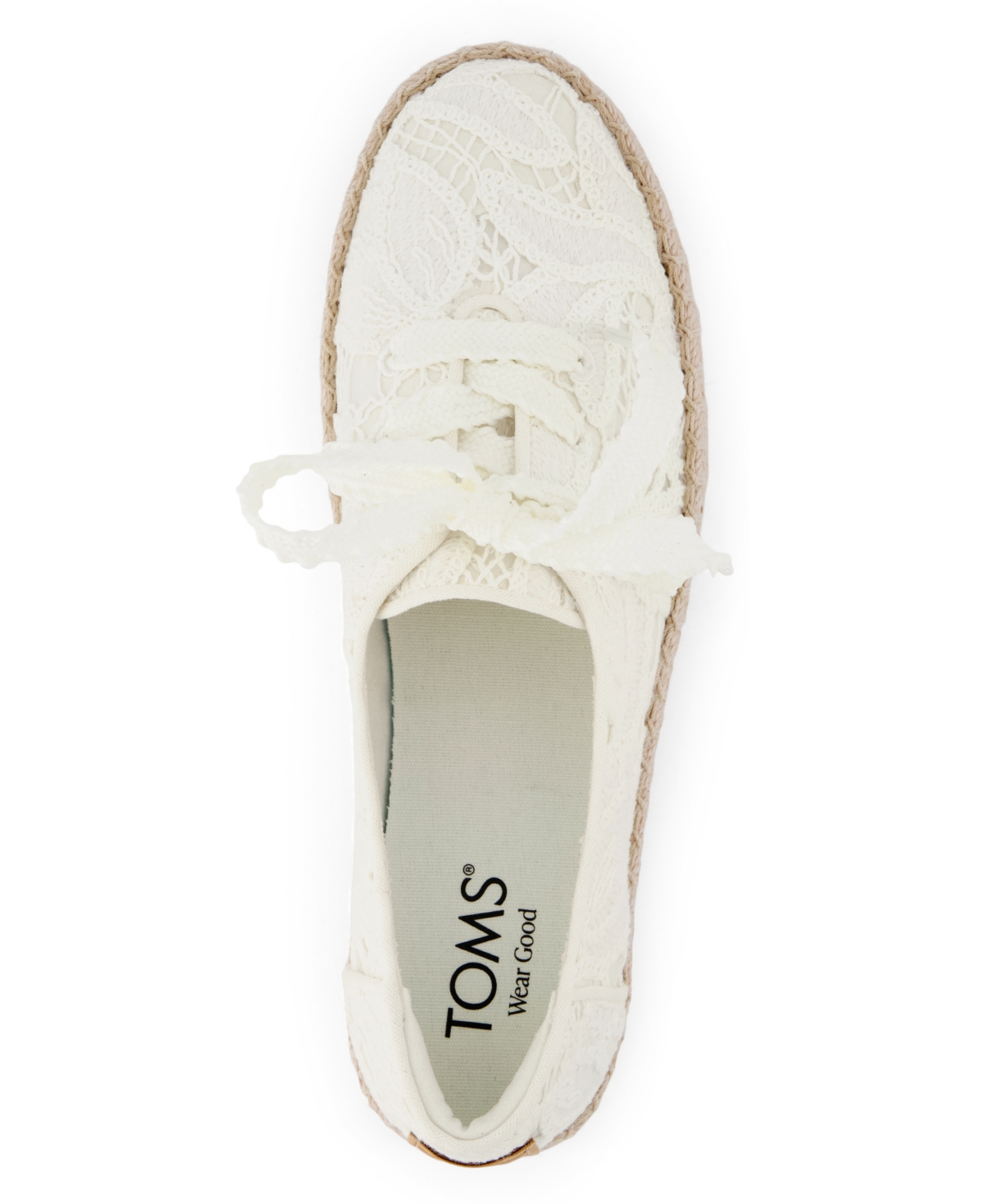 Toms Women's Valencia Platform Lace-Up Espadrille Sneakers, Macy's Exclusive