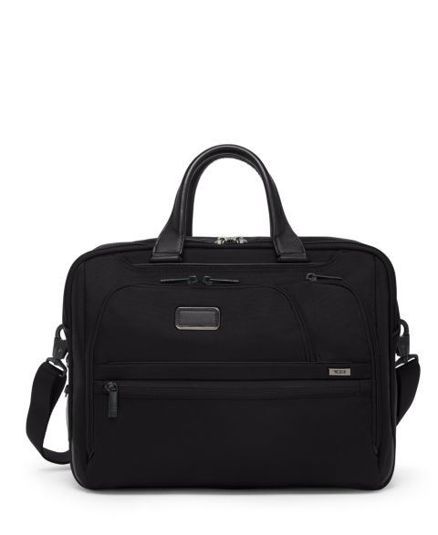 Сумка TUMI Alpha Medium 15" Expandable Briefcase, цвет: Чёрный