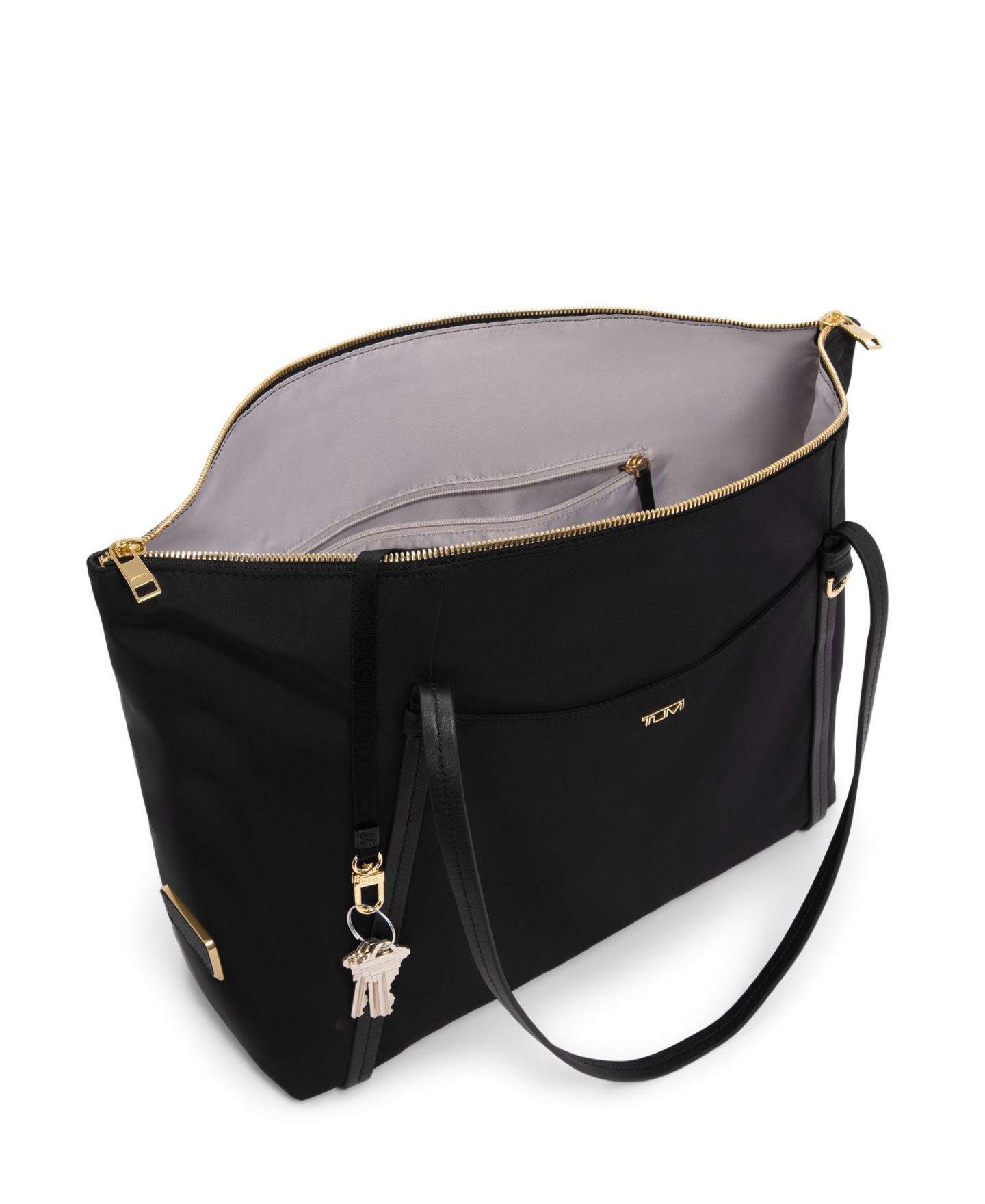 Женская сумка TUMI Voyageur Q Tote, цвет: Чёрный / Золотой — фото 2