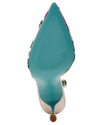 Women's April Floral Slingback Stiletto Pumps