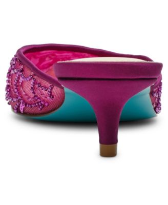 Women's Ellis Beaded Scalloped Mule Pumps