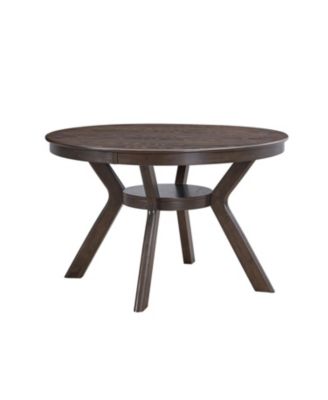 Mid-Century Modern Wood Dining Set (Table + 4 Chairs