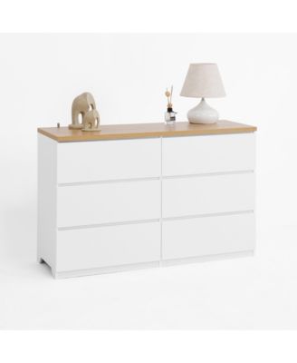 Streamdale 6-Drawer Wood Storage Cabinet Organizer for Bedroom, Entryway, Hallway