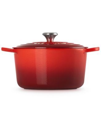 Signature Enameled Cast Iron 6.5-Quart Deep Round Dutch Oven