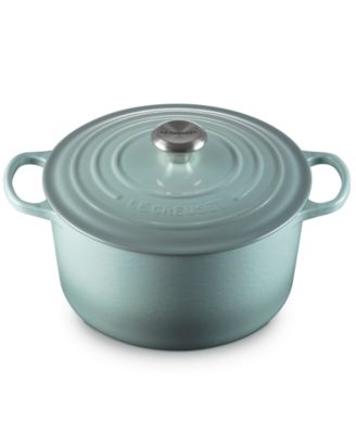 Signature Enameled Cast Iron 6.5-Quart Deep Round Dutch Oven