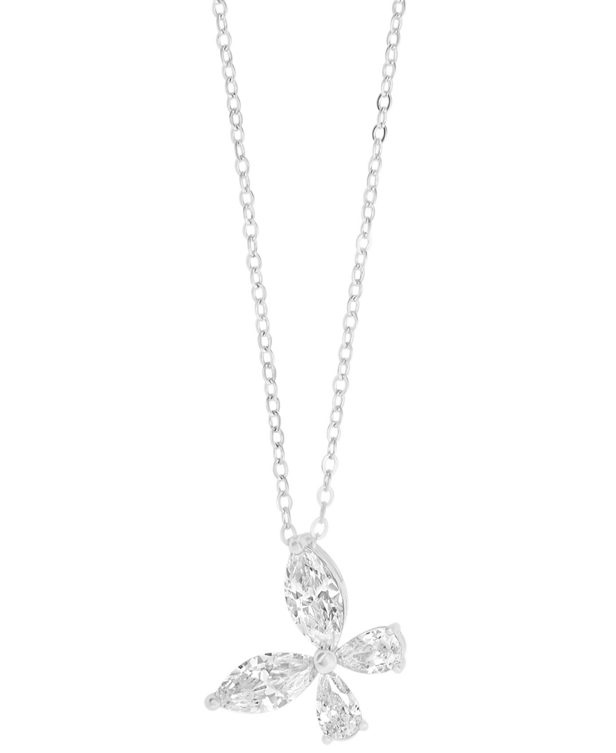Macy's Cubic Zirconia Butterfly Pendant Necklace