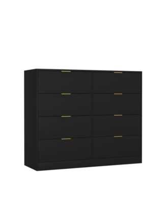 8 Drawer Dresser - Modern Wood Chest for Bedroom, Closet, Living Room