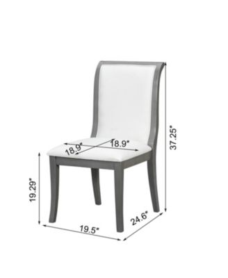  Oak Gray Round Dining Set- 39.4" Table + 2 Chairs