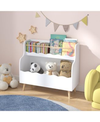 Streamdale Kids Bookcaes, Children Book Organizer, toy Storage Cabinet Organizer, White