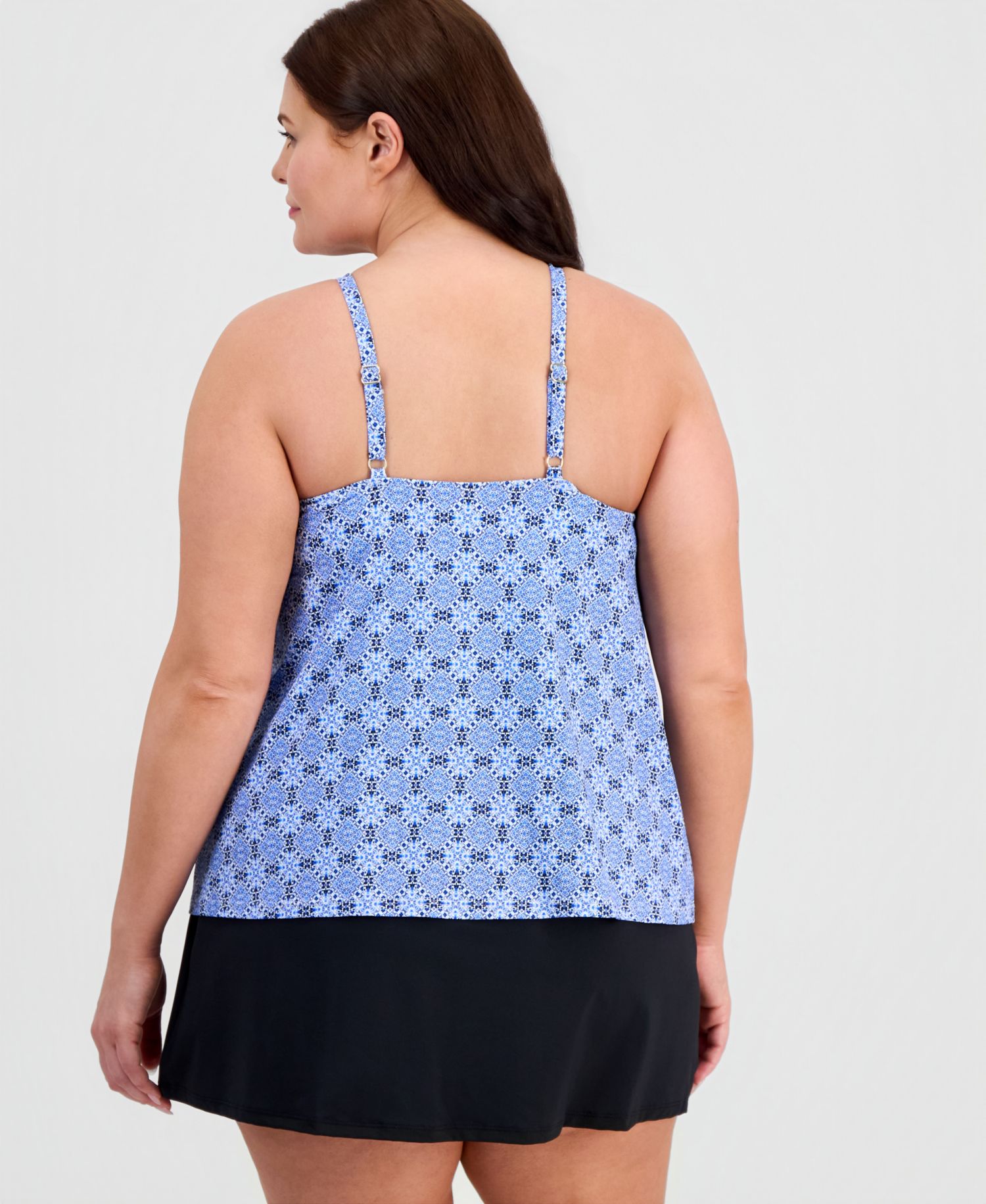Plus Size Cali Tankini Top, Macy's Exclusive and Skirt