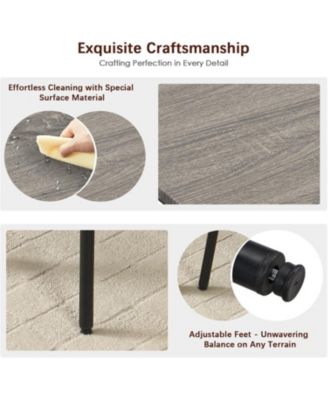 Bar Table & 4 Chairs - Counter Height, Gray