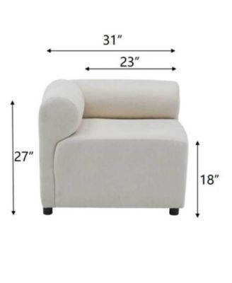 Streamdale  Furniture  Evelyn 114" 6-Piece U-Shaped Modular Sectional Sofa