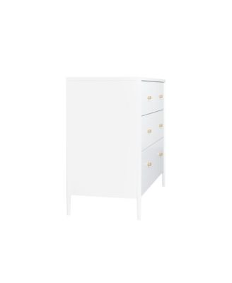 Streamdale White 4-Drawer Kids Dresser - Toddler Bedroom/Nursery Storage