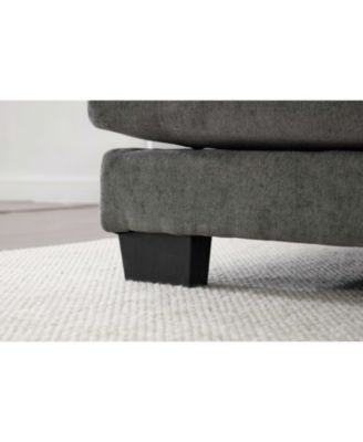 U Shaped Cloud Couch, 110" Chenille Sectional Sofa with Double Chaise