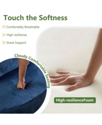 Queen Chenille Foldable Sofa Bed - Convertible Futon Couch