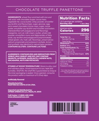 Panettone Chocolate Truffle Cake, 35.27 oz