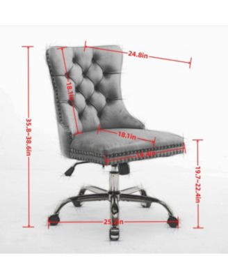 A&A Modern Velvet Home Office Chair