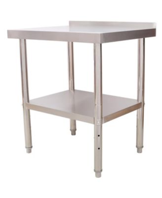 Stainless Steel Prep Table 30x24x35.5" w/ Backsplash