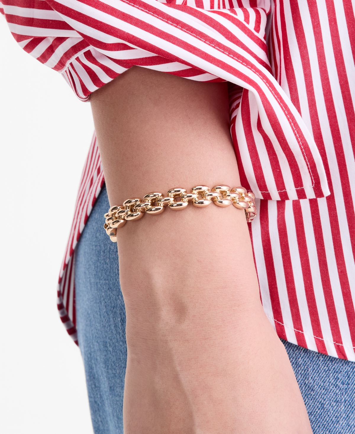 On 34th Large Link Bangle Bracelet, Macy's Exclusive