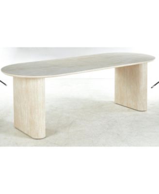 MDF Pedestal Dining Table - Modern Style for 4-6