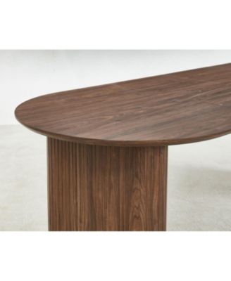 Streamdale MDF Pedestal Dining Table - Modern Style for 4-6