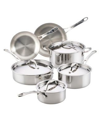 EverLast Stainless Steel 10-Pc. Tri-Ply Clad Cookware Set