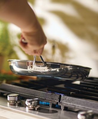 EverLast Stainless Steel 12.5" Tri-Ply Clad Covered Frying Pan