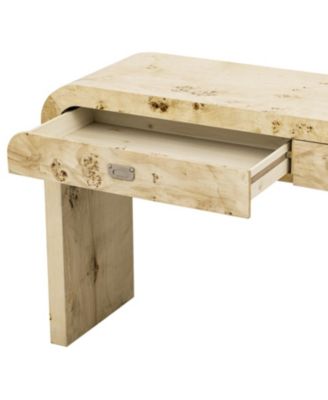 Entryway Table with Burl Wood Veneer,Suitable for Entryway, Hallway, Living Room, Foyer, Corridor