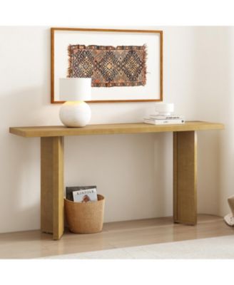 Geometric Leg Console Table
