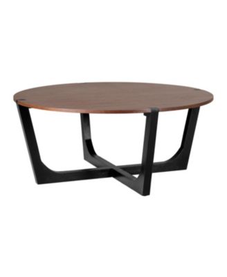 Acacia Wood Coffee Table - 44" Round Modern Design