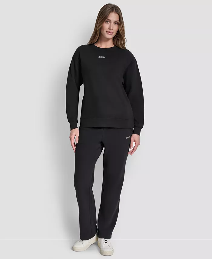 Women's Metallic Crew Neck Sweatshirt - thumbnail 8