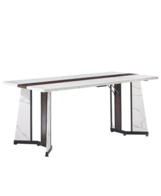 70.9" Marble Grain Dining Table - Seats 8