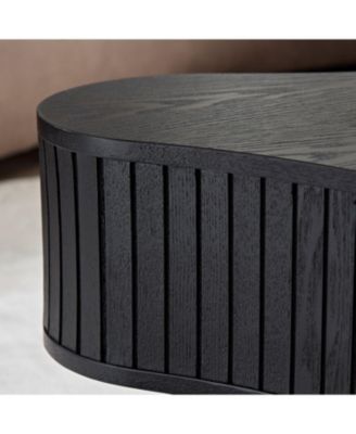 Modern Wooden Drum Coffee Table