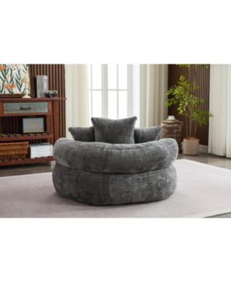 Foam Bean Bag Chair - Soft Chenille Cover
