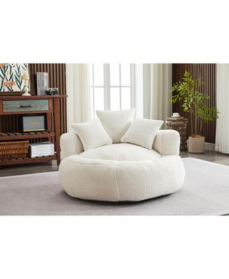 Foam Bean Bag Chair - Soft Chenille Cover